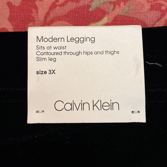 CALVIN KLEIN Size 3X PullOn Pant Modern Legging Contour SlimLeg Stretch $139 NEW - Picture 10 of 16